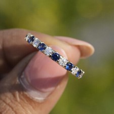 2ct Round Blue Sapphire