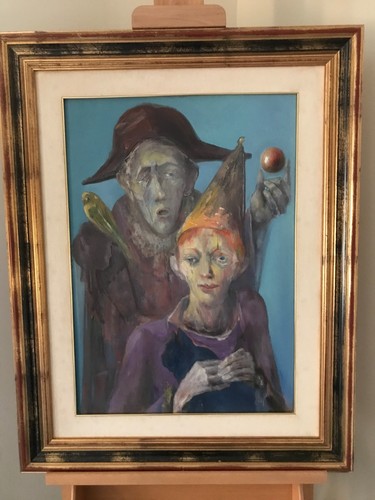 Vintage oil painting board - vintage,
