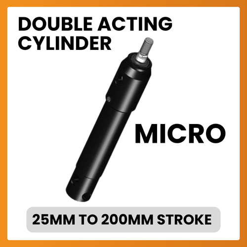 Hydraulic double acting - acting, micro