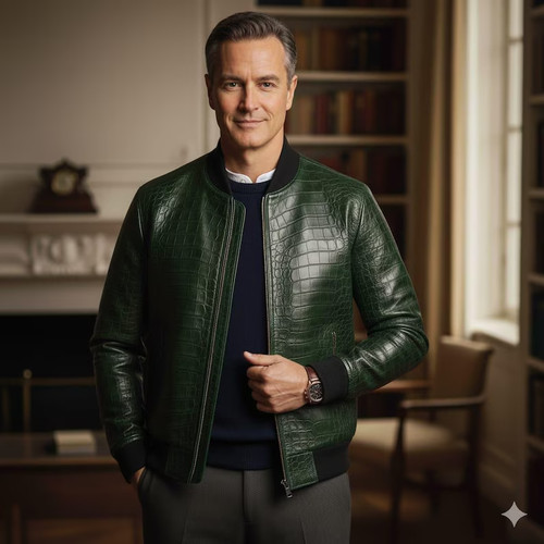 Men leather embossed - men’s,
