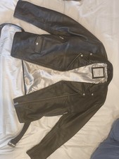 Jack & Jones Real Leather Biker Jacket – Black – New (No Tags) – RRP £200+