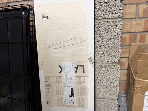 Ikea lack floating wall - floating, mount