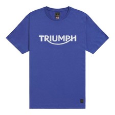TRIUMPH SHIRT GENUINE TRIUMPH BAMBURGH T-SHIRT BLUE TRIUMPH T SHIRT X-LARGE