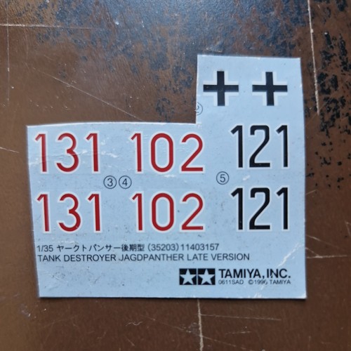 Spare decals tamiya - spare, 1/35