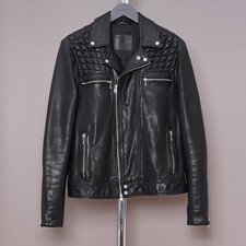 All saints leather jacket mens - leather,