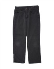 WRANGLER Boys Husky Straight Jeans 15-16 Years W30 L28 Grey Cotton BT19