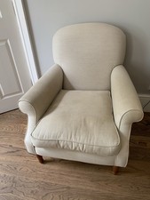 Laura Ashley Cream Linen Chair