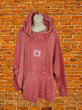 NIKE AIR JORDAN LARGE PINK SWEATER HOODIE JUMPER CASUAL ACTIVE OVERSIZED WOMEN