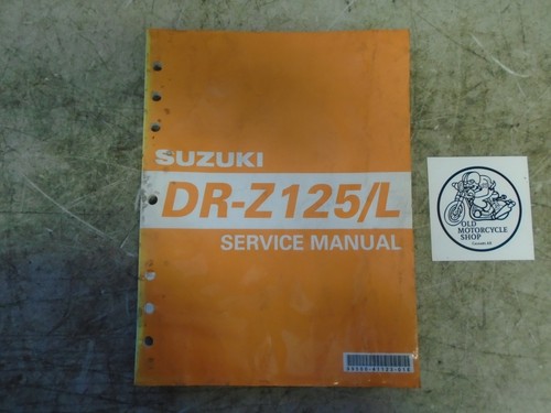 2002 suzuki z125 service - suzuki, dr-z125/l