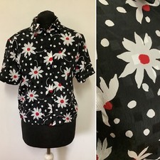 Vintage blouse size M black