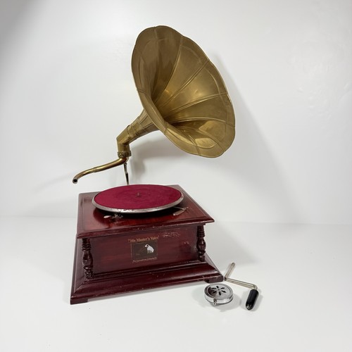 Antique hmv gramophone - antique,