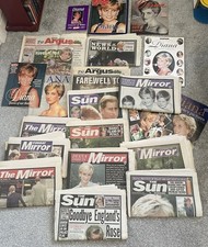 Princess Diana Newspaper and Magazine Bundle