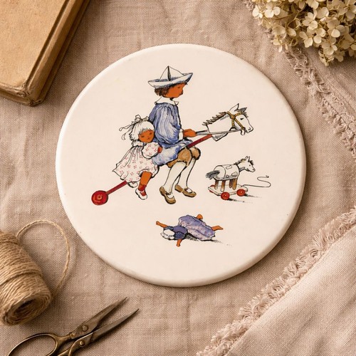 Hornsea england ceramic trivet - hornsea,