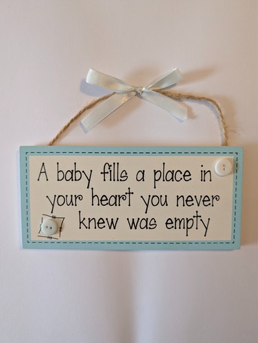 Baby quote wooden hanging - quote,