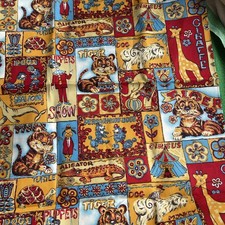 Vintage Circus Fabric Vintage