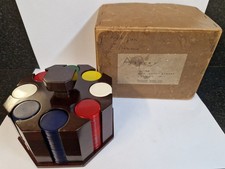Poker Caddy Carousel Catalin Counters Chips Asprey London Vintage