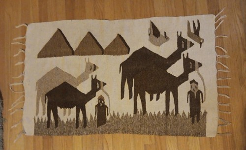 Egyptian handwoven camel - handwoven, wool