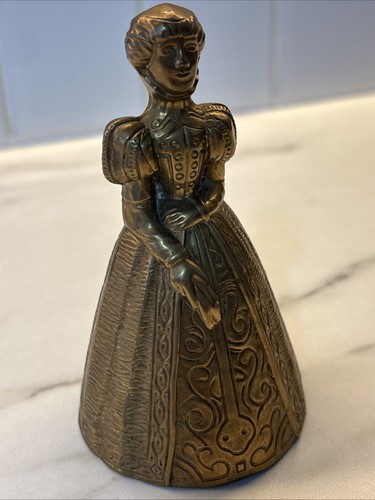 Brass handheld bell elizabeth - handheld,