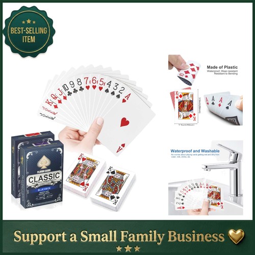 Durable plastic playing cards - plastic,