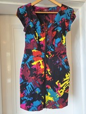 Next Bright Runway Collection Dress Size 8 With Central Zip