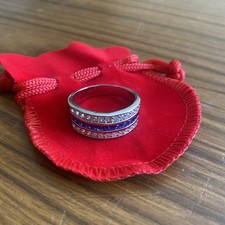 Elvis Presley Silver Plated Marked 925  Blue Stone Ring~ Size 11.75 ~ US UK X