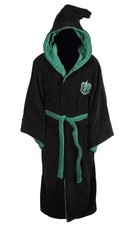 Groovy UK Harry Potter Slytherin Kids Unisex Hooded Dressing Gown Bathrobe 7-9