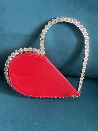 Ladies bag clutch heart - bag,