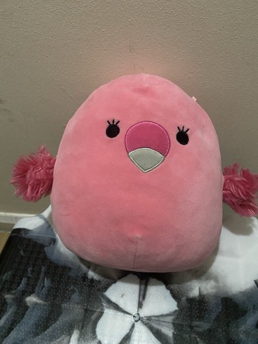Cute pink parrot squishy - cute,