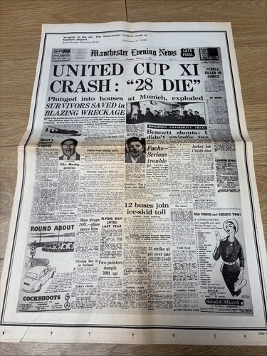 Manchester united crash - manchester,