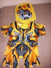 Build A Bear boys Transformers Bumble Bee Outfit  Vgc