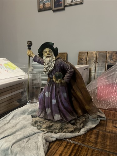 Angry wizard with skull - wizard,
