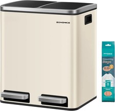 SONGMICS Dual Kitchen Bin 2 x