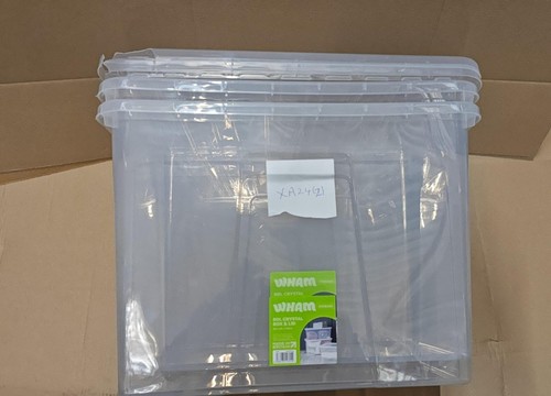 Plastic storage box - box, lid