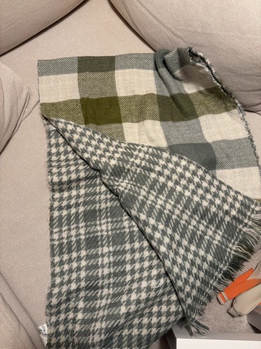 Zara green plaid reversible - green,