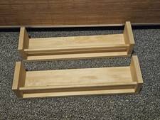 2x wooden spice rack shelf