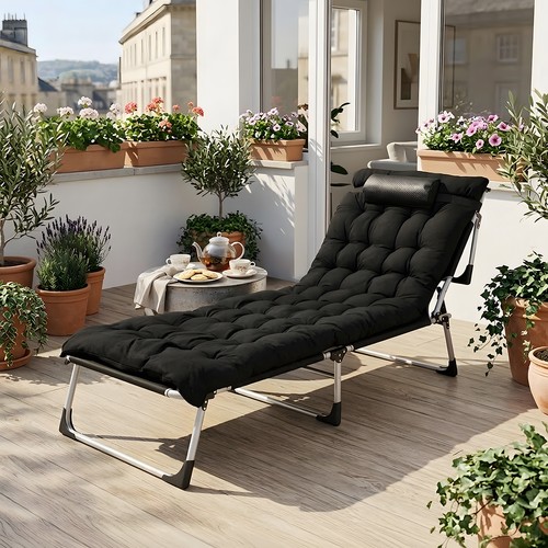Sun lounger folding recliner - lounger,