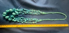 Antique Natural Blue Turquoise Gemstone Beads Necklace