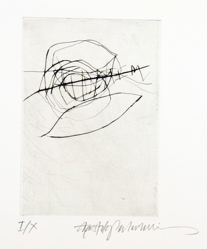 Informel circa 1990 aquatint - 1990.,