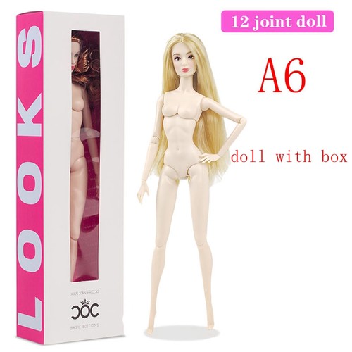 Bjd doll blonde - hair, 12"