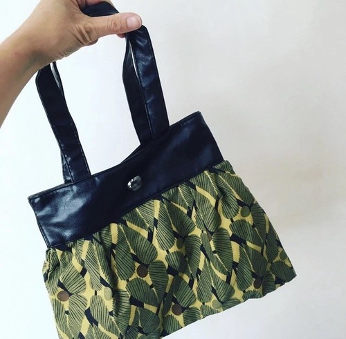 Small retro print - small, fabric