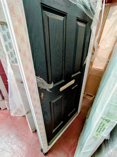 Upvc black door 2100x920 - black,