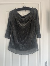 Ladies Star by Julian Macdonald Silver Top Size 18 Excellent Condition