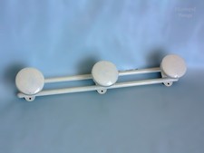 White Coat Rack 3 Knob FRENCH