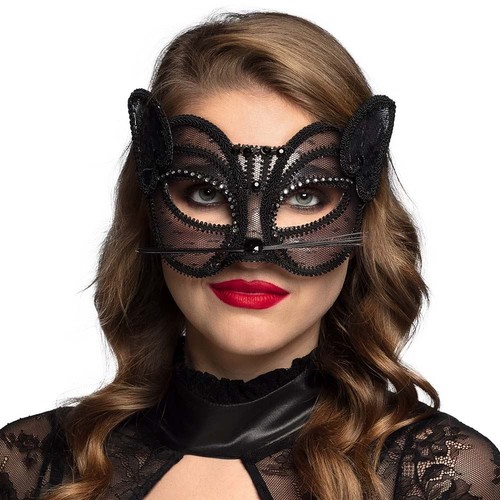 Cat lace eye mask - cat,