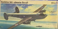 Vintage 1967 Frog F182 Avro Shackleton 1/72nd scale model kit.