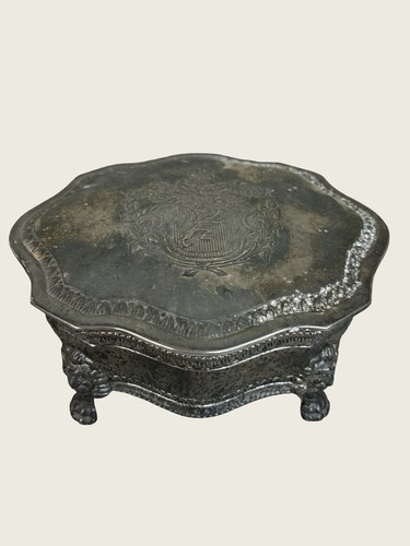 Vintage silver plated trinket - vintage,