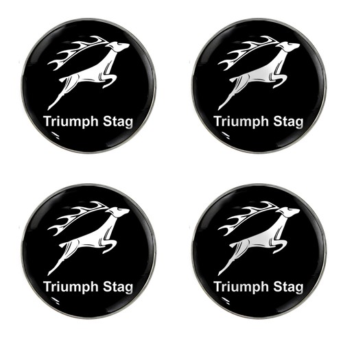Triumph stag leaping - leaping, text
