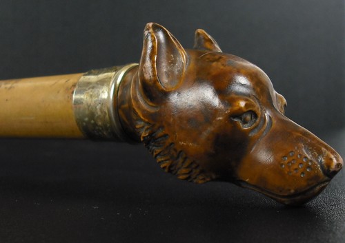 Riding crop with dog - crop,