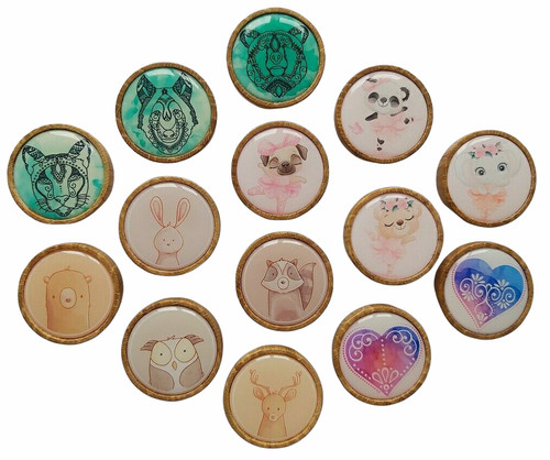 Set design print wooden - set,