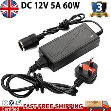 For Cigarette Lighter Socket 240V Mains Plug to 12V DC Car Charger Power Adapter